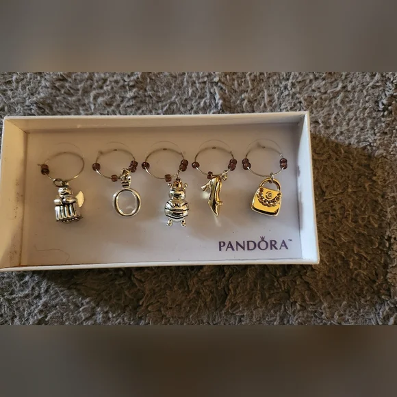 NWOT !! PANDORA WINE CHARMS !!! - Picture 2 of 3